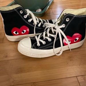 Comme Des Garcons Converse Play Womens 8/ Mens 6